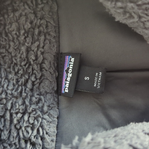 Patagonia Los Gatos Deep Pule Fleece Gray Full Zip Jacket Women’s Small - Picture 5 of 7